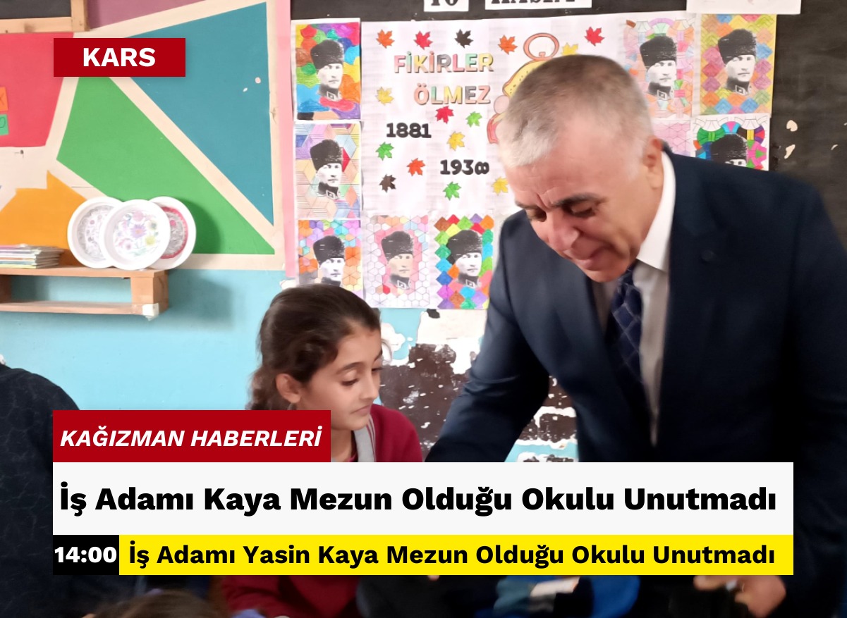 İş Adamı Kaya  Mezun Olduğu Okulu Unutmadı